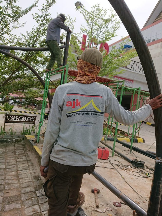 Foto Carport Tent – Komplek Hang Tuah Jakarta di Komplek Hang Tuah, Jakarta — CARPORT (foto 3) oleh Master Membran