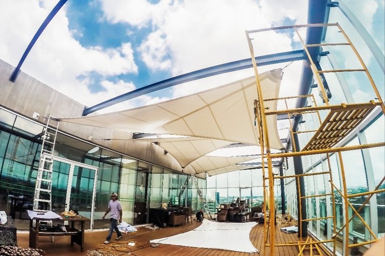 Foto Shade Pedestrian – Epicentrum Kuningan di Epicentrum, Kuningan Jakarta — PEDESTRIAN (foto 3) oleh Master Membran