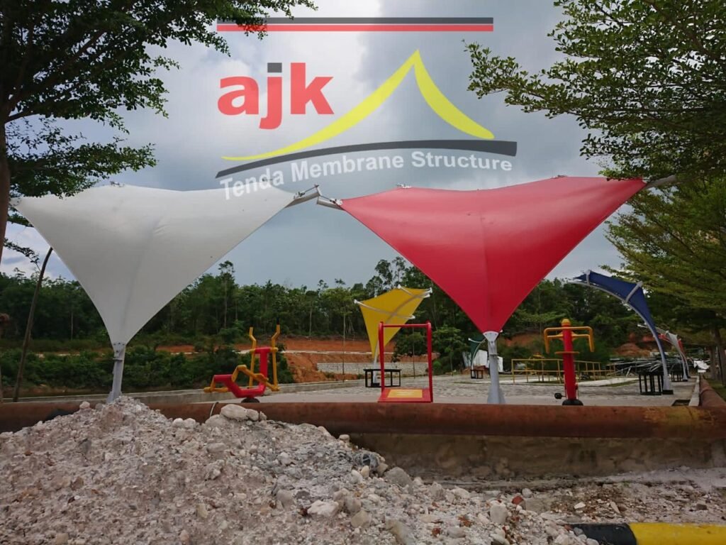 Payung Membrane Warna-warni - RSUD Bangkinang (foto 6)