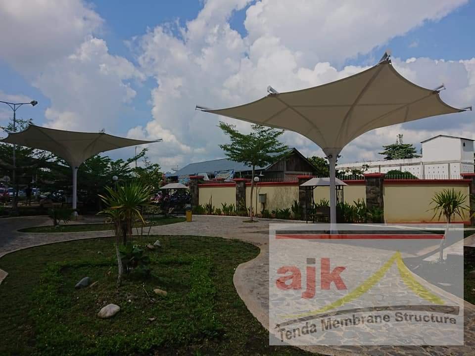 Shade Membrane Taman - RSUD Bangkinang (foto 1)